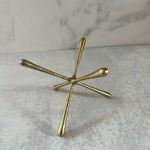 Gold Starburst Metal Sculpture